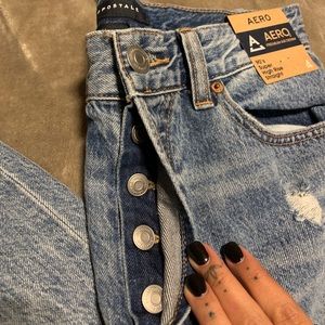 Aeropostale 90s super high rise straight leg